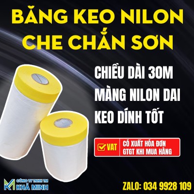 Băng Keo Nilon Che Sơn Chuyên Dụng Cho Gara Ô Tô – Giải Pháp Che Phủ Nhanh, Sạch, Tiết Kiệm