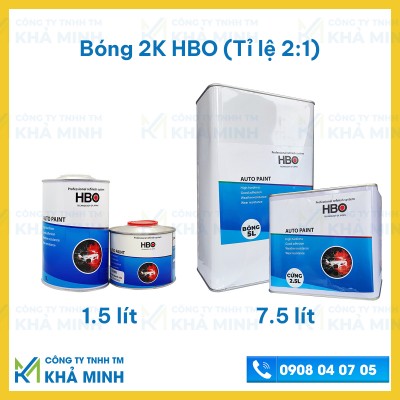 Bóng 2K HBO không ngã vàng (Tỉ lệ 2:1) loại 1.5lít và 7.5lít