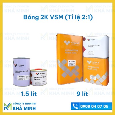 Sơn bóng, dầu bóng 2K VSM, bóng + cứng tỉ lệ 2:1 - ảnh 1