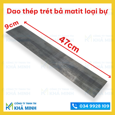Dao trét bả matit dài, dao thép trét matit 9cm x 47cm, thép tốt, độ bền cao