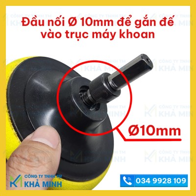 Đế đánh bóng, đế chà nhám cho ô tô xe máy có đầu nối dùng để gắn vào máy khoan cầm tay - ảnh 1