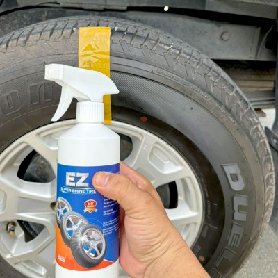 Dưỡng lốp xe ô tô, vỏ xe máy, xịt dưỡng làm đen bóng, tránh bám bụi cho lốp xe, nhựa nhám dung tích 500ml thumbnail 2