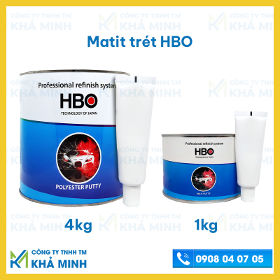 Bột/bả Matit 2 Thành Phần HBO – Giải Pháp Trám Trét Hoàn Hảo Cho Bề Mặt Sơn Xe & Kim Loại