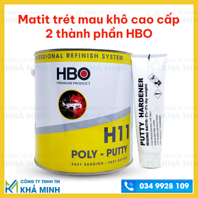 Matit trét 2 thành phần nhanh khô HBO-H11 - Giải pháp hiệu quả để xử lý bề mặt nhanh chóng, hiệu quả thumbnail 2