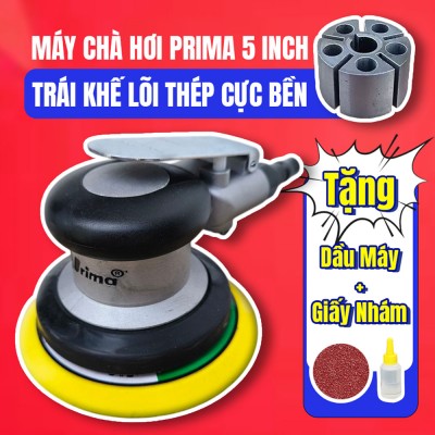 Máy hơi chà nhám Prima 5 in lõi thép cho độ bền cao, đế gai - ảnh 1
