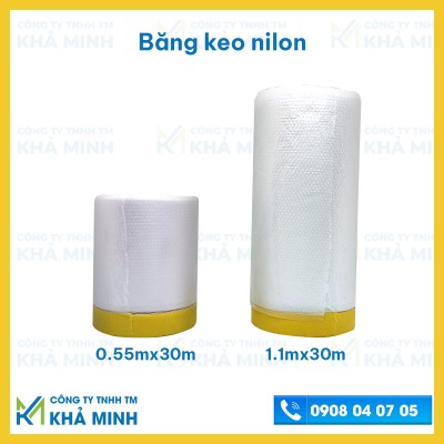 Băng keo nylon che sơn đầy đủ kích thước