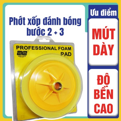 Phớt mút đánh đóng tròn 6 inch, phớt đánh bóng bước 2 hiệu quả, độ bền cao - ảnh 1