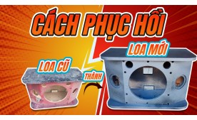 Hướng dẫn phục hồi thùng loa cũ thành loa mới để chuẩn bị đón Tết!