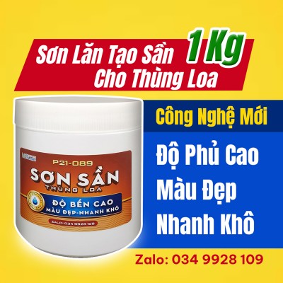 Sơn lăn thùng loa hệ nước P21-089 – Giải pháp phục hồi vỏ loa cũ đẹp như mới, độ phủ cao