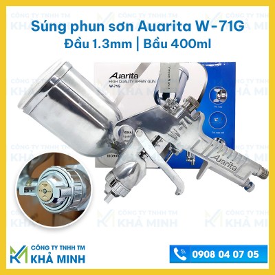 Súng phun sơn khí nén, súng phun sơn cầm tay Auarita W-71G - ảnh 1