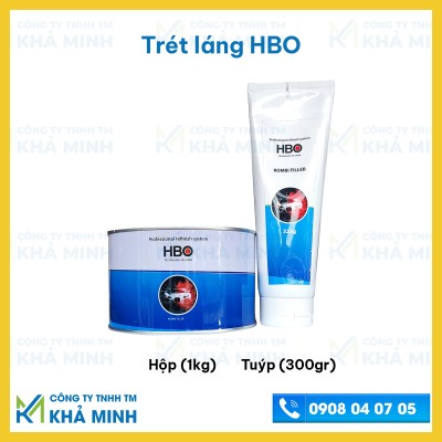 Bả matit trét láng HBO 1 thành phần, loại 1kg và 325gr