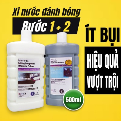 Xi đánh bóng gốc nước bước 1 & bước 2 mã 36066, chuyên dùng để đánh bóng xe ô tô, xe máy cho hiệu quả cao, ít bụi - ảnh 1