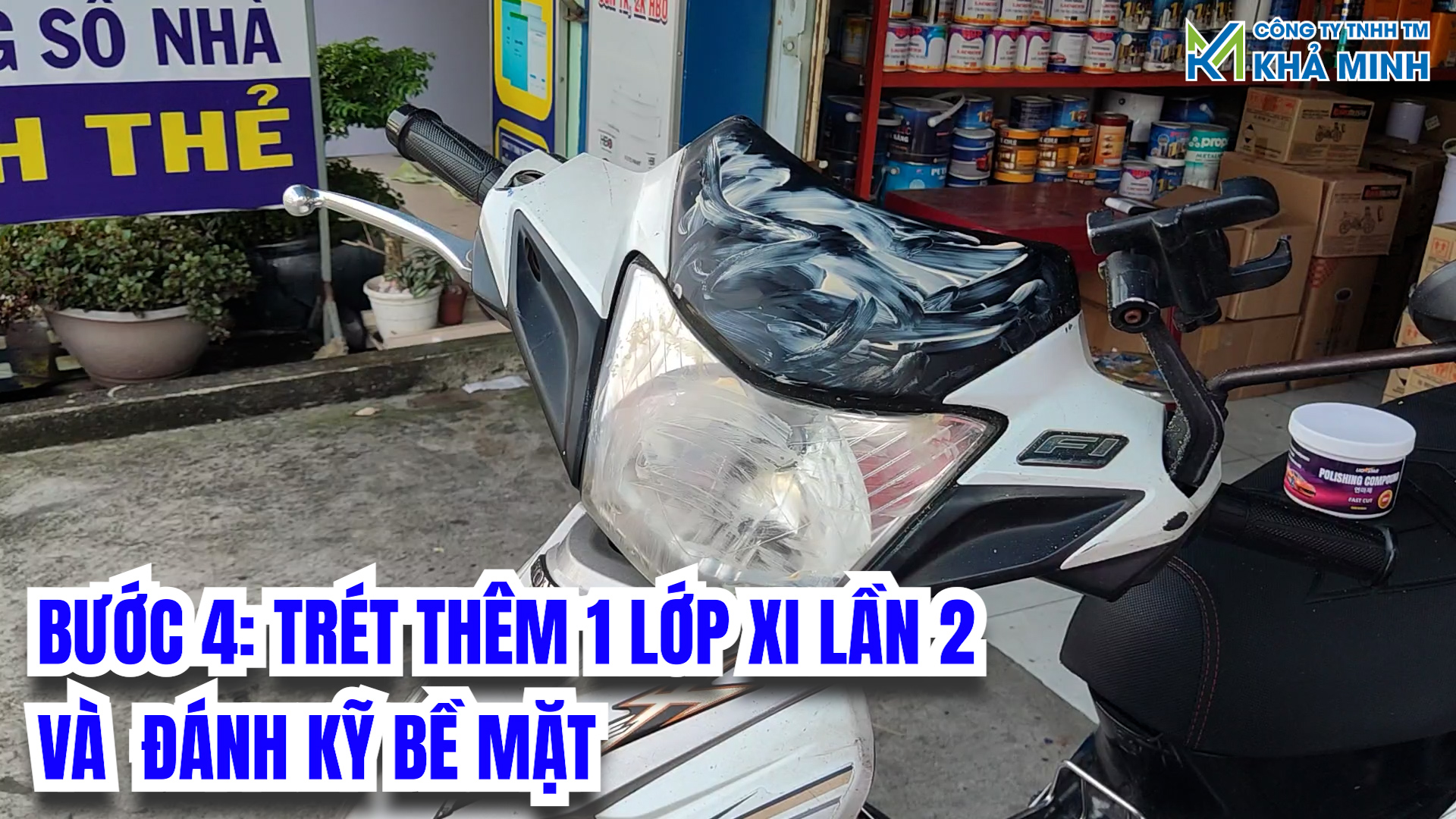 Hướng dẫn đánh bóng xe máy tại nhà
