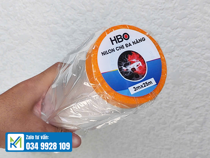 màng nilon che bụi có băng dinh 1 đầu