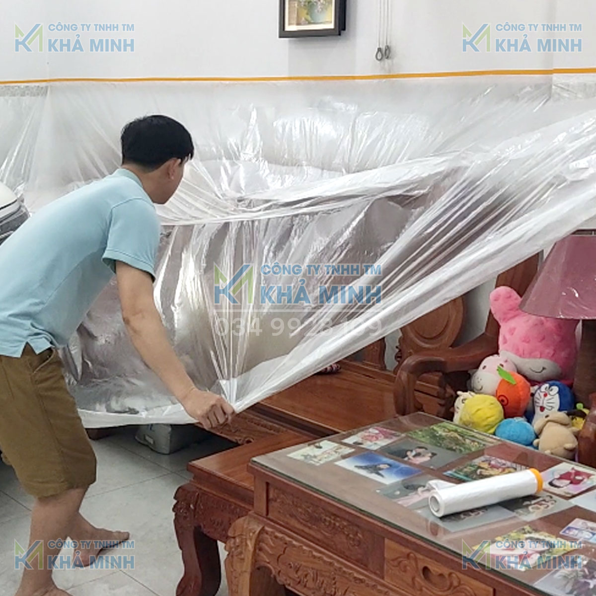 Màng nilon che bụi hiệu quả