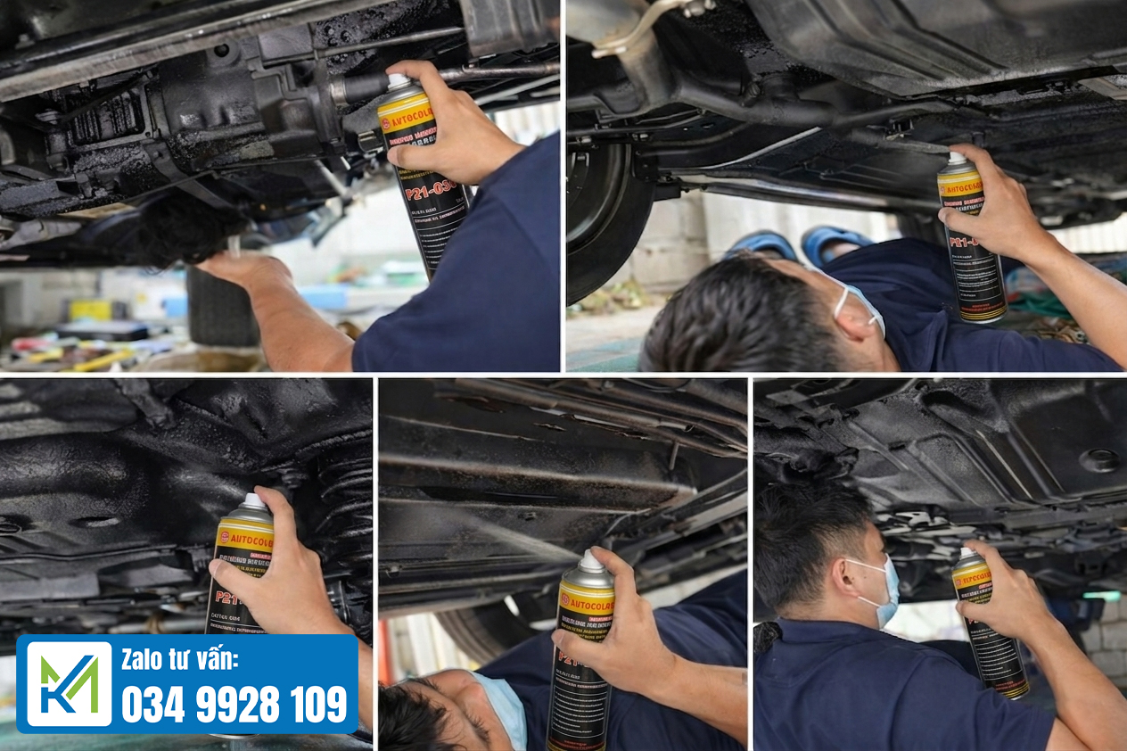 Tự phủ gầm xe tại nhà sẽ giúp bạn tiết kiệm kha khá chi phí