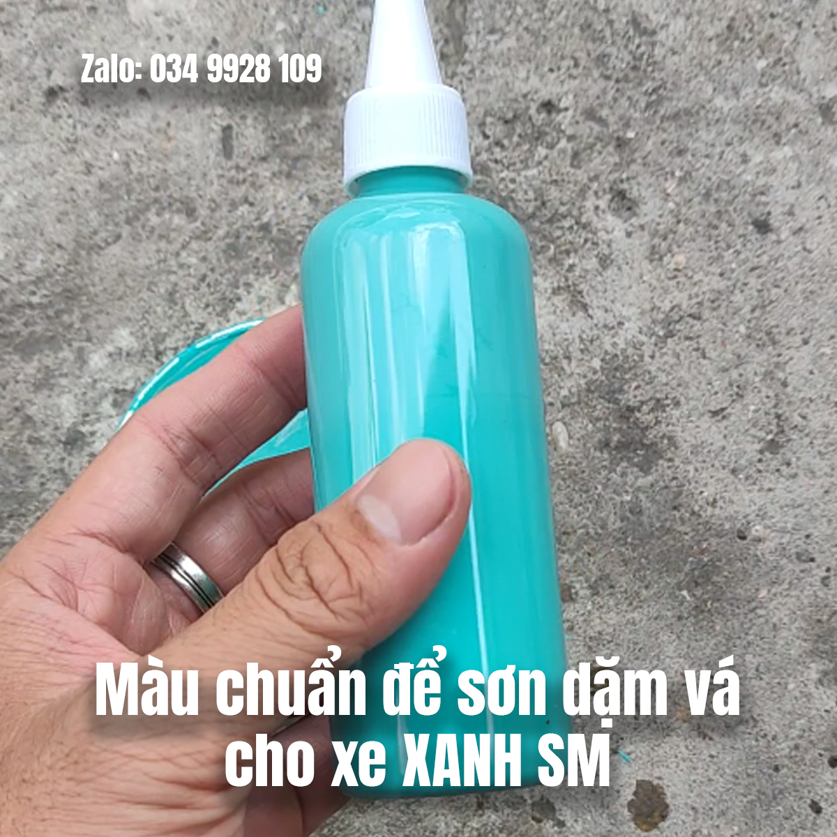 Sơn 1K màu xanh vinfast xanh SM