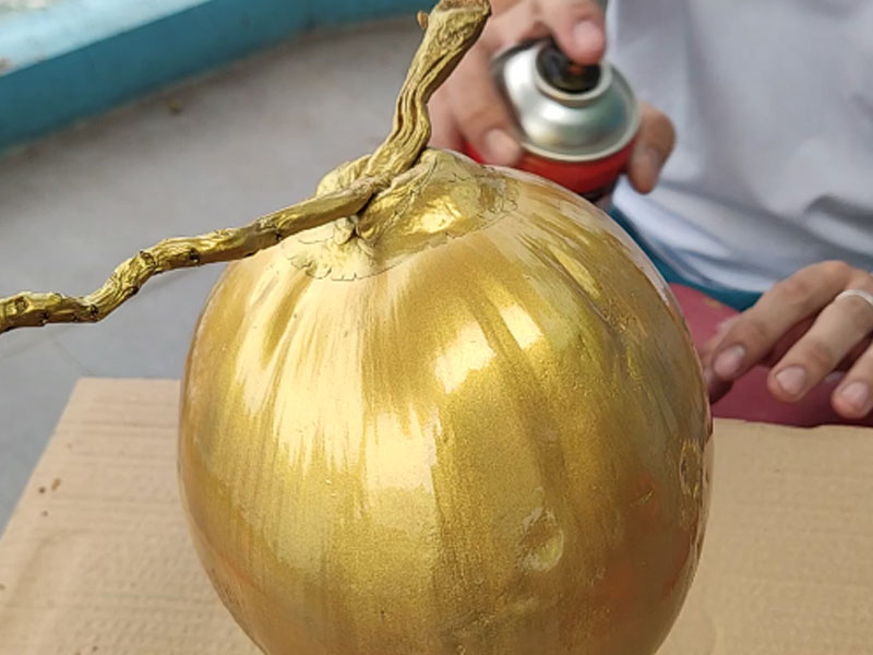 Sơn trái dừa nhũ vàng