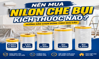 Nên mua nilon che bụi kích thước nào khi sơn sửa nhà cửa?