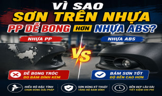 VÌ SAO SƠN TRÊN NHỰA PP DỄ BONG HƠN NHỰA ABS?