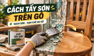 Cách tẩy sơn trên bề mặt gỗ đúng cách, sạch sơn mà không làm hư gỗ