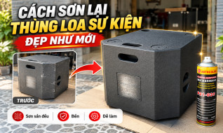 Cách Tự Sơn Lại Thùng Loa Sự Kiện Đẹp Như Mới - Hướng dẫn chi tiết từng bước