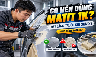 Có nên sử dụng matit 1 thành phần (trét láng) trước khi sơn xe không?
