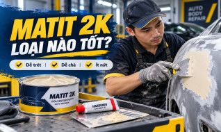 Matit trét 2 thành phần loại nào tốt? Kinh nghiệm chọn matit 2K dễ trét, dễ chà và ít nứt