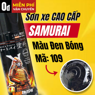 Sơn xịt đen bóng cao cấp Samurai 109