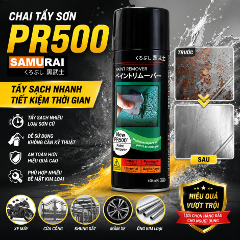 Chai Tẩy Sơn PR500 Samurai - Tẩy Sạch Lớp Sơn Cũ Nhanh Chóng Và Hiệu Quả - ảnh 1