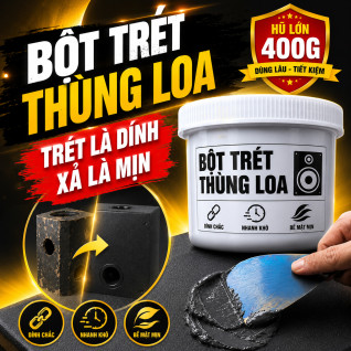 Bột matit trét vỏ loa - Trét trực tiếp, nhanh khô, dễ thi công