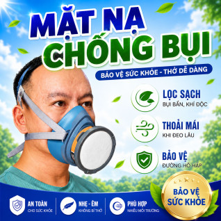 Mặt Nạ Phòng Độc 1 Phin Lọc - Phòng chống bụi hiệu quả cho thợ sơn