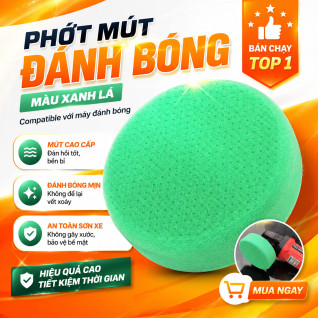Phớt Đánh Bóng Xốp 6 Inch Có Gắn Đế – Đánh Bóng Nhanh, Êm Tay, Hiệu Quả Cao