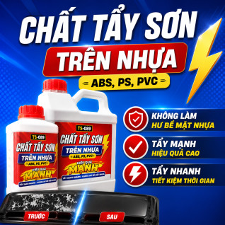 Chất Tẩy Sơn Trên Nhựa ABS, PS, PVC TS-089 - Tẩy Sạch Sơn Nhanh, Không Làm Hư Bề Mặt Nhựa