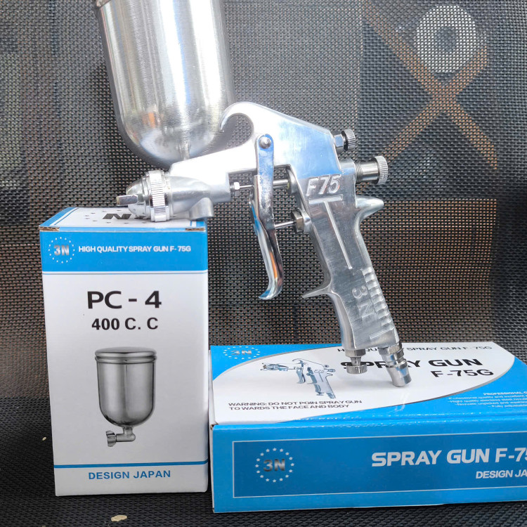 Súng sơn PU F-75G, sơn sắt, sơn lót cho bề mặt sơn mịn, đẹp thumbnail 3