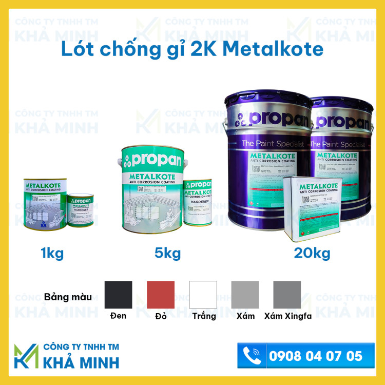 Epoxy Sơn Lót Chống Rỉ 2 Thành Phần Metalkote - Sơn Lót Cao Cấp Bảo Vệ Bề Mặt Kim Loại - Xuất Xứ InDo thumbnail 5