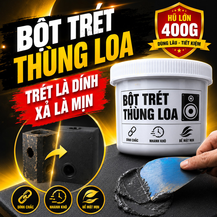 Bột matit trét vỏ loa - Trét trực tiếp, nhanh khô, dễ thi công - ảnh 1