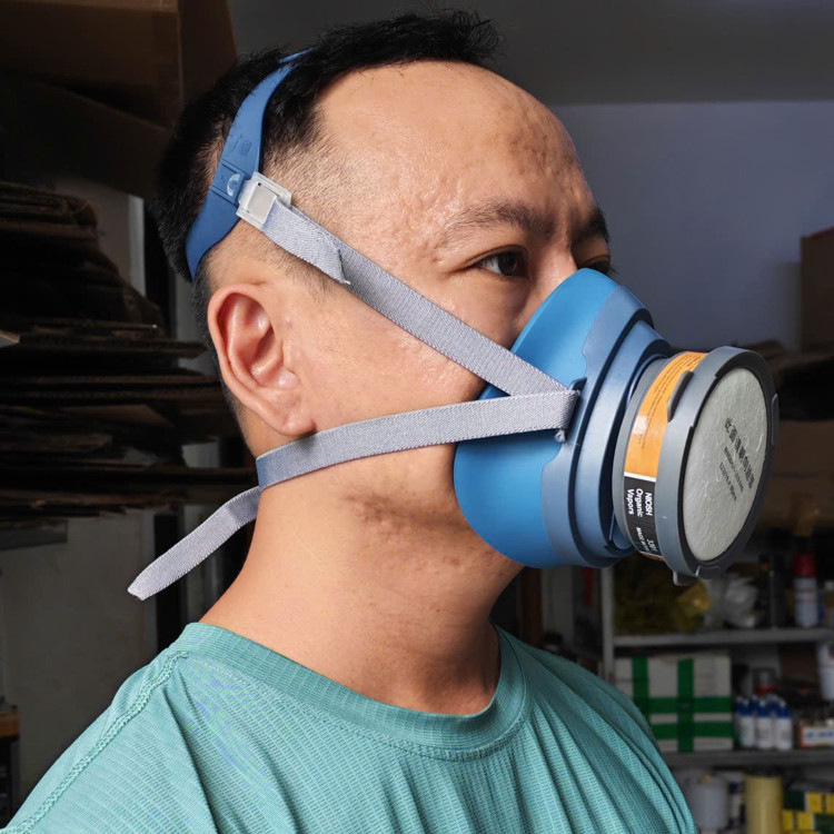 Mặt Nạ Phòng Độc 1 Phin Lọc - Phòng chống bụi hiệu quả cho thợ sơn thumbnail 2
