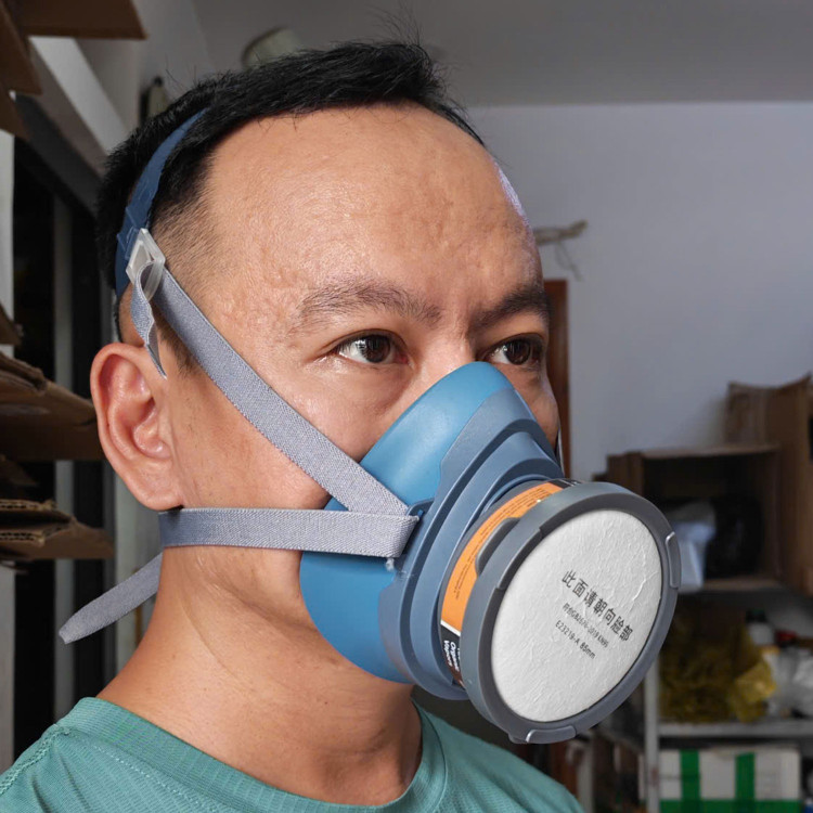 Mặt Nạ Phòng Độc 1 Phin Lọc - Phòng chống bụi hiệu quả cho thợ sơn thumbnail 3