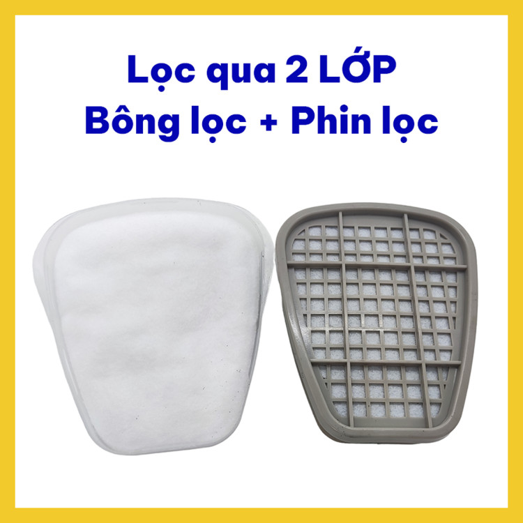 Mặt Nạ Phòng Độc 2 Phin Lọc, Giải Pháp Bảo Vệ Hô Hấp Hiệu Quả Khi Sơn Sửa, Cơ Khí Và Hóa Chất thumbnail 5
